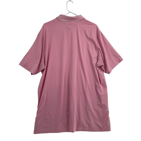 Adidas‎ Golf AdiPure Polo Shirt Men's Size XL Pink - Picture 2 of 9